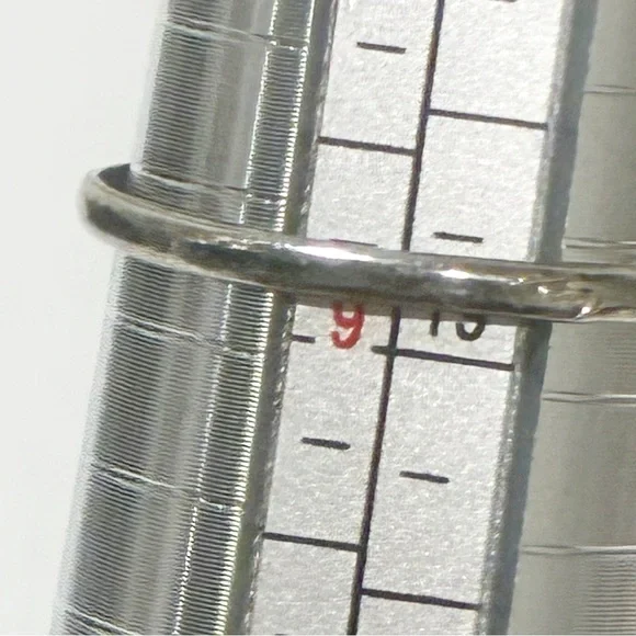 925 Sterling Silver Ring Size 9 Abalone Shell Handmade Jewelry - Picture 5 of 5